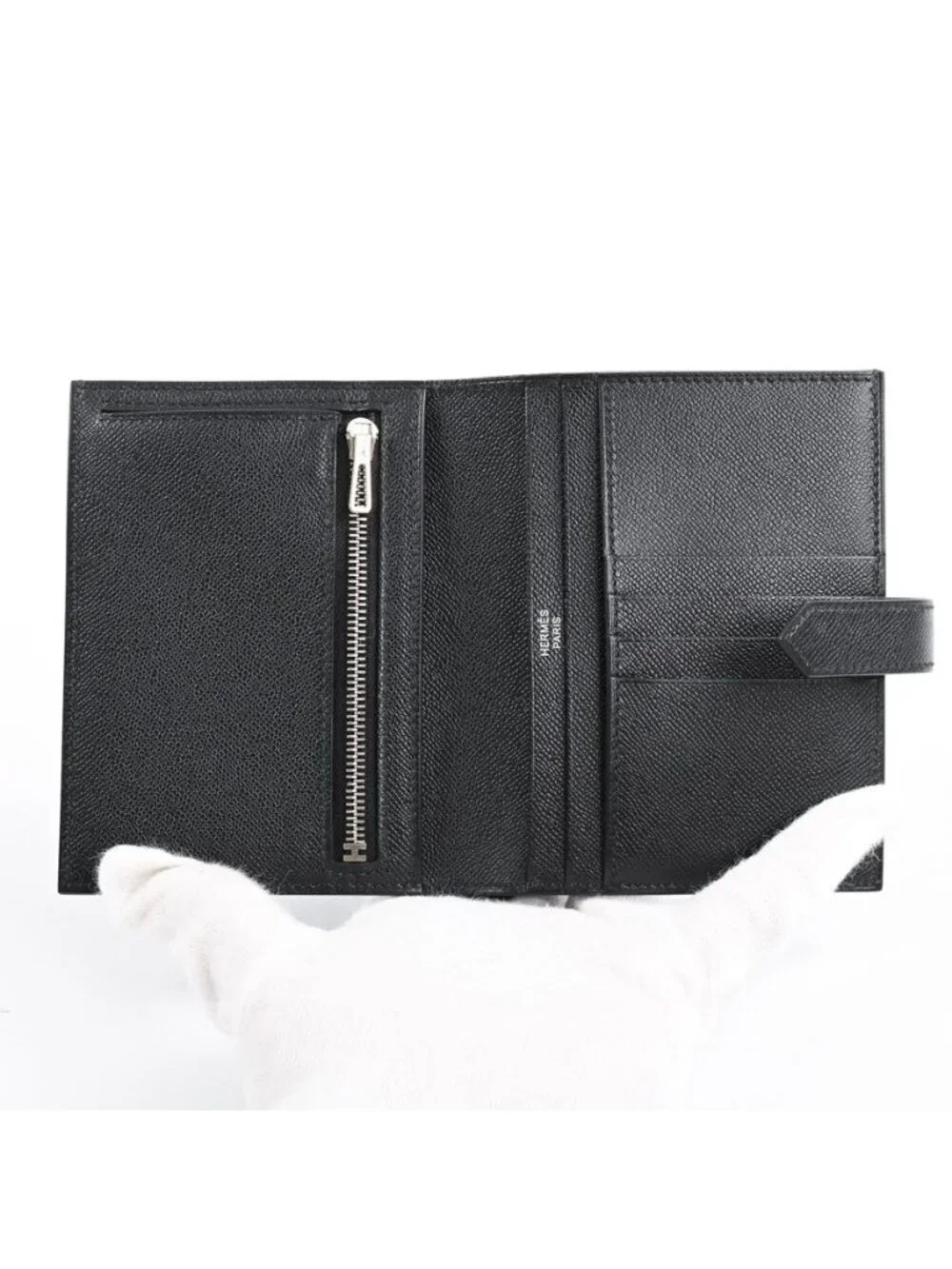 Hermes Compact Wallet Bearn Monochrome